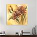 Winston Porter 'Fleur Brune I' Acrylic Painting Print on Wrapped Canvas in Green/Yellow | 30 H x 30 W x 1.5 D in | Wayfair