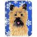 The Holiday Aisle® The Holiday Aisle Ashlynn Cairn Terrier Glass Cutting Board Glass | 0.15 H x 11.25 W in | Wayfair