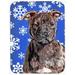 The Holiday Aisle® The Holiday Aisle Ashlynn Staffordshire Bull Terrier Staffie Glass Cutting Board Glass | 0.15 H x 11.25 W in | Wayfair
