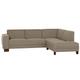 Max Winzer Sofa 2,5-Sitzer Links mit Ecksofa rechts Blackpool Flachgewebe (Leinenoptik) Sahara