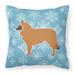 East Urban Home Winter Snowflakes Indoor/Outdoor Throw Pillow Polyester/Polyfill blend | 18 H x 18 W x 3 D in | Wayfair