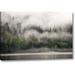 Millwood Pines Canada, BC, Fog-Shrouded Forest by Ocean Inlet by Don Paulson - Photograph Print on Canvas in Gray/Green | Wayfair