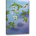 Winston Porter 'Wa, Olympic Nf Flowering Pacific Dogwood Branch' Graphic Art Print on Wrapped Canvas Metal in Blue/Green | Wayfair