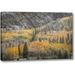 Millwood Pines 'Colorado, San Juan Mountains Autumn Snowfall' Photographic Print on Wrapped Canvas in Brown/Yellow | 21 H x 32 W x 1.5 D in | Wayfair
