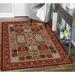 Red/White 93 x 0.31 in Indoor Area Rug - Astoria Grand Weisgerber Oriental Red/Beige Area Rug | 93 W x 0.31 D in | Wayfair