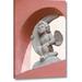 World Menagerie Mexico Cherub Holding Quarter Moon by Don Paulson - Photograph Print on Canvas in Gray/Pink | 24 H x 16 W x 1.5 D in | Wayfair