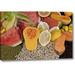 World Menagerie Mexico, Tecate Display of Fruit & Grains by Don Paulson - Photograph Print on Canvas Metal in Red/Yellow | 21 H x 32 W in | Wayfair