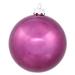Vickerman 354520 - 12" Plum Shiny Ball Christmas Tree Ornaments (N593026DSV)