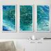 Highland Dunes 'Earth Essence II' Oil Painting Print Multi-Piece Image Plastic/Acrylic in Blue | 25.5 H x 40.5 W x 1 D in | Wayfair