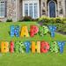The Holiday Aisle® 13 Piece Happy Birthday Letters Yard Sign Set Plastic | 20 H x 16.9 W x 0.25 D in | Wayfair AB6BD37A6BF541A9908368A568323BE9