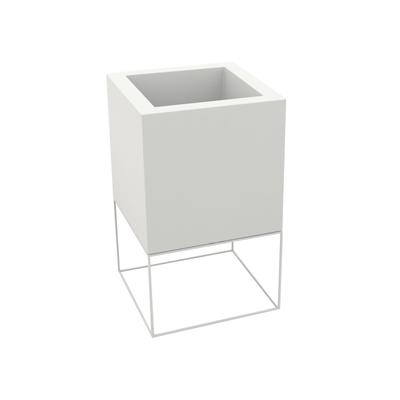 Vondom »VELA« Cubo Outdoor Pflanzengefäss 60x60x100cm / Basic matt / Taupe