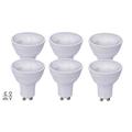 ZEYUN 3W 210lm GU10 Dusk to Dawn LED Light Bulbs, Daylight Sensor Night Light, Light Sensor Bulbs Automatic On/Off, 2700k – 3000K Warm White, 3W, 120 Degrees, 6 Pack