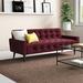 Zipcode Design™ Bernon Tufted Velvet Sofa Velvet in Red | 29 H x 72.5 W x 31.5 D in | Wayfair E98605D57E4E4E34A80C83966FB46F30