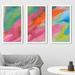 Ebern Designs 'Summer Abounds I' Acrylic Painting Print Multi-Piece Image Plastic/Acrylic in Pink | 25.5 H x 40.5 W x 1 D in | Wayfair