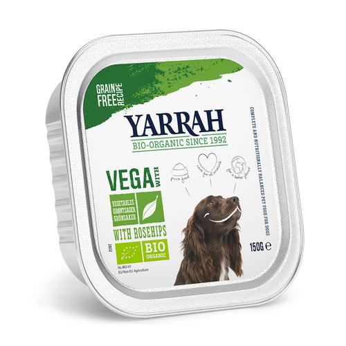 12 x 150g Chunks mit Bio Gemüse & Bio Hagebutte Yarrah Bio Hundefutter nass