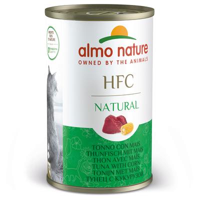 Sparpaket Almo Nature HFC Natural 24 x 140 g - Thunfisch mit Mais