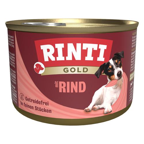 24x185g Gold Rind RINTI Hundefutter nass