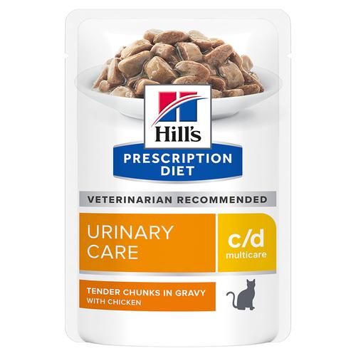 48x85g c/d Urinary Care Huhn Hill's Prescription Diet Katzenfutter nass