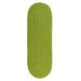Green 28 x 0.5 in Area Rug - Winston Porter Wilham Reversible Hand-Braided Area Rug Polypropylene | 28 W x 0.5 D in | Wayfair