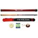 DRAGONtail Tenkara Shadowfire 360 12' Tenkara Fly Fishing Rod PLUS Complete Starter Package - Flies, Leader, Tippet, Line Holder, Storage Tube, and Rod Sock by DRAGONtail Tenkara