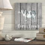 Gracie Oaks 'Wood Farm Gray I' Graphic Art Print Canvas in Gray/Green | 18 H x 18 W x 1 D in | Wayfair C0308DD87DCB4991B93C75D4B2BBD7AC