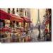 Fleur De Lis Living April in Paris by Brent Heighton - Print on Canvas in Brown/Red | 11 H x 16 W x 1.5 D in | Wayfair