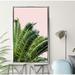 Bay Isle Home™ 'Tropical Leaves on Blush I' Photographic Print Canvas in Green | 51.5 H x 31.5 W x 2 D in | Wayfair