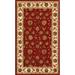 Red/White 60 x 0.67 in Area Rug - Darby Home Co Java Oriental Wool/Silk Red/Beige Area Rug Silk/Wool | 60 W x 0.67 D in | Wayfair