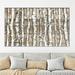 Ebern Designs 'Light Birch Forest' Acrylic Painting Print Canvas in Brown/Green/White | 18 H x 30 W x 1 D in | Wayfair