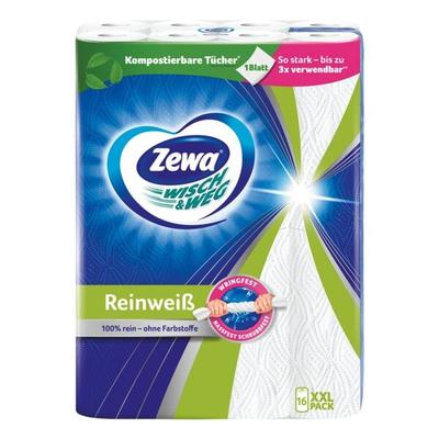 Zewa Küchenrollen »Wisch & Weg« 2-lagig, 16 Rollen schwarz, 26 cm