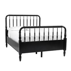 Savoy Spool Bed - Queen - Worn Black - Ballard Designs Queen - Ballard Designs