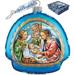 The Holiday Aisle® Limited Edition Nativity Rainbow Ornament Holiday Splendor Collection in Blue/Brown/Green | 4 H x 3.5 W x 2 D in | Wayfair
