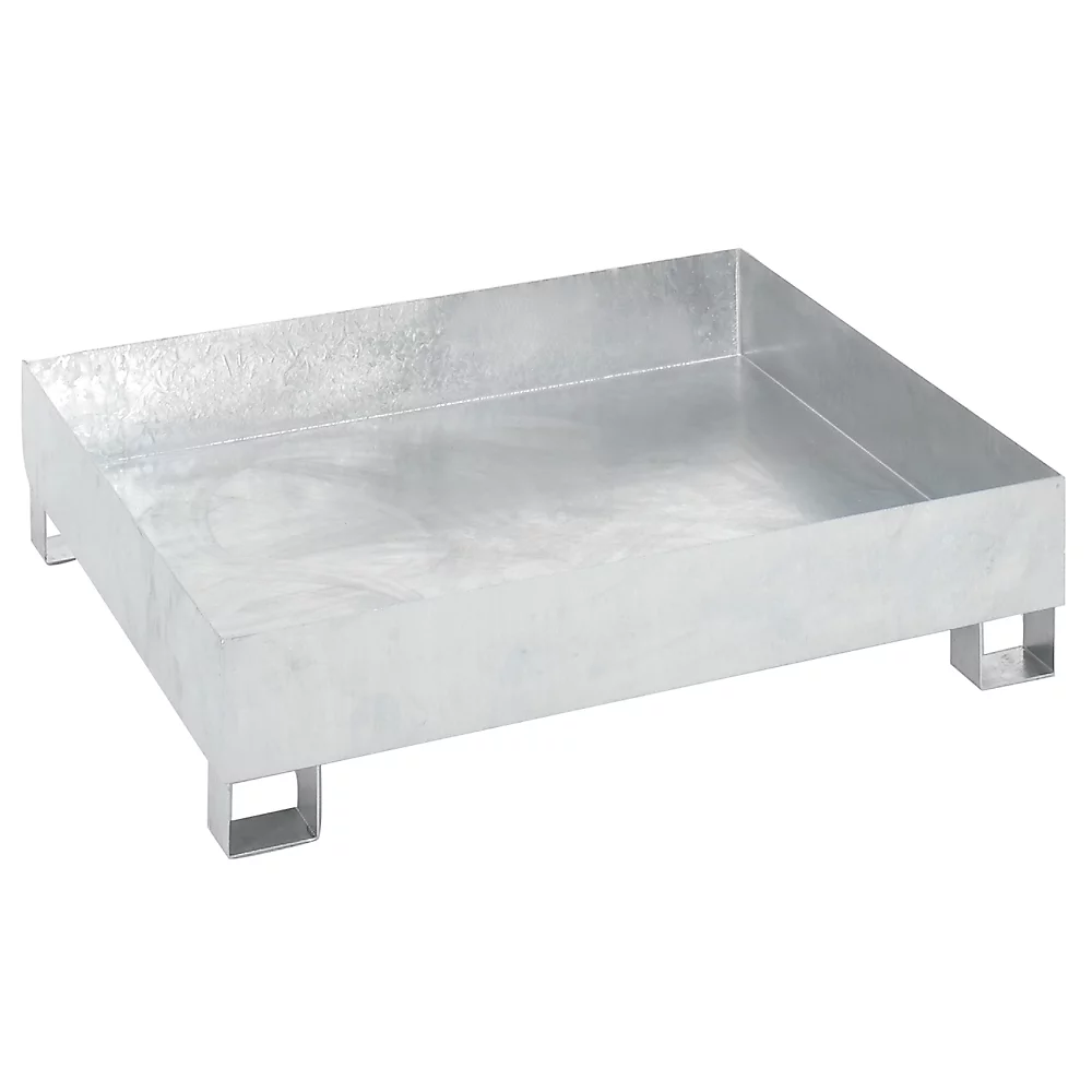 Cuve de rétention en acier pour fûts de 200 litres eurokraft basic