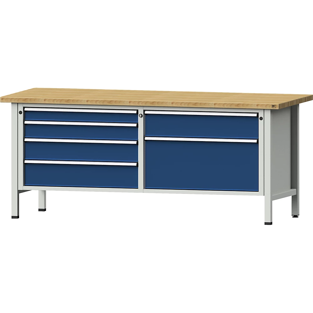 Établi avec tiroirs XL/XXL, sur piétement ANKE