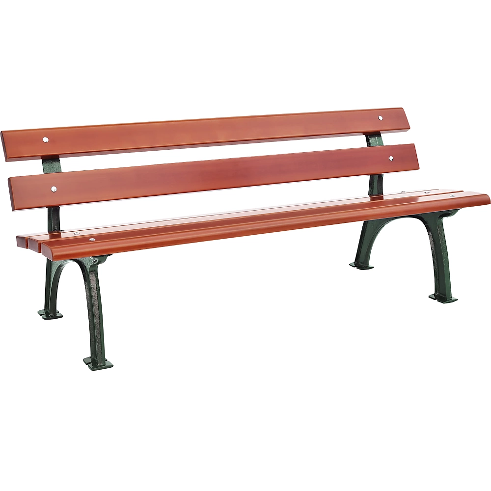 Banc d'extérieur, piétement massif en fonte - kaiserkraft