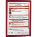 DURABLE Cadre info DURAFRAME®, autocollant, magnétique, format A4, cadre rouge, lot de 20