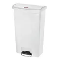 Rubbermaid Collecteur de tri à pédale SLIM JIM®, capacité 68 l, l x h x p 322 x 803 x 500 mm, blanc