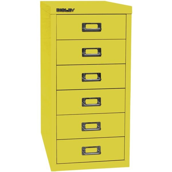 Bisley Schubladenschrank »MultiDrawer« A4, einbahnig, 6 Schübe gelb, 27.9x59x38 cm