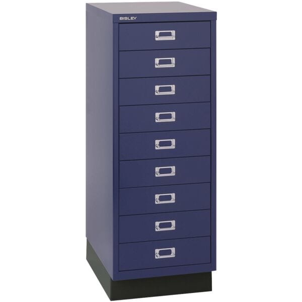 Bisley Schubladenschrank »MultiDrawer« A3, einbahnig, 9 Schübe blau, 34.9x94x43.2 cm