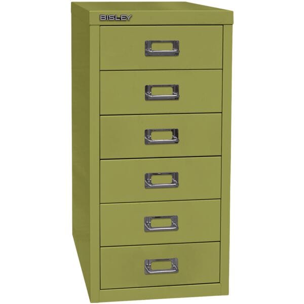 Bisley Schubladenschrank »MultiDrawer« A4, einbahnig, 6 Schübe grün, 27.9x59x38 cm