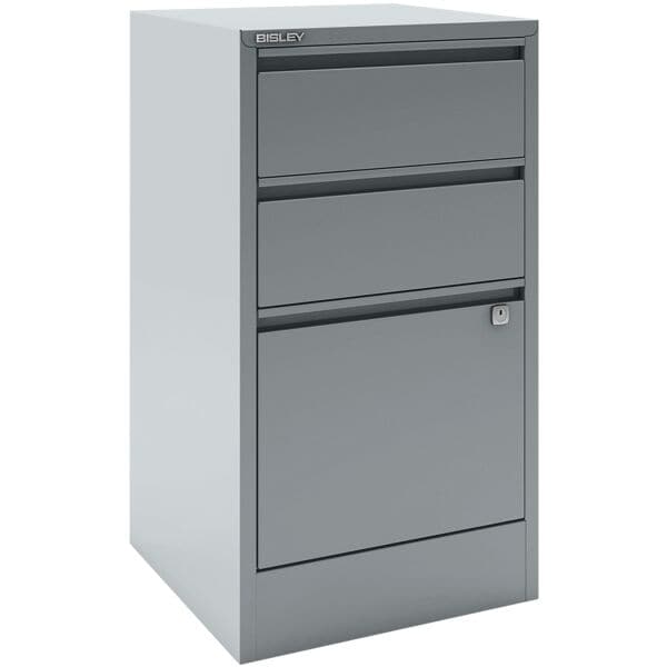 Bisley Home Beistellschrank »Home Filer« A4, einbahnig, 3 Schübe silber, 41.3x67.2x40 cm Image