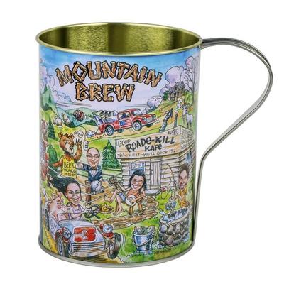 32 oz. Mountain Brew Tin Mug - 50/Case