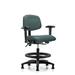 Symple Stuff Baca Drafting Chair Upholstered in Gray | 32.5 H x 25 W x 25 D in | Wayfair 85268D9343204E8BB4B5AF5D4918C022