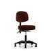 Symple Stuff Amundson Desk Height Adjustable Lab Stool Plastic/Metal in Red/Black/Brown | 38.25 H x 25 W x 25 D in | Wayfair