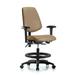 Symple Stuff Jazmyne Drafting Chair Upholstered/Metal in Brown | 38.5 H x 27 W x 25 D in | Wayfair 579E6F7E8C5549519DF37473B63F9596