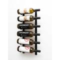 VintageView W Series Wine Rack 2 - Single Depth, Metal Wall Mounted Wine Rack - Modern, Easy Access Wine Storage - Space Saving Wine Rack with 6 Bottle Storage Capacity (Matte Black)