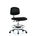 Blue Ridge Ergonomics Drafting Chair Aluminum/Upholstered in Black | 32.5 H x 24 W x 25 D in | Wayfair ECR-VMBCH-CR-CF-EC-ESDBLK