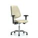 Symple Stuff Amelie Ergonomic Task Chair Upholstered/Metal in White/Brown | 36.5 H x 27 W x 25 D in | Wayfair C4FD6664D1A44A708065A039BAE34CBF