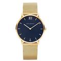 PAUL HEWITT Sailor Line Blue Lagoon - Gold Stainless Steel Watch with Gold Meshband for Men and Women, Blue Dial