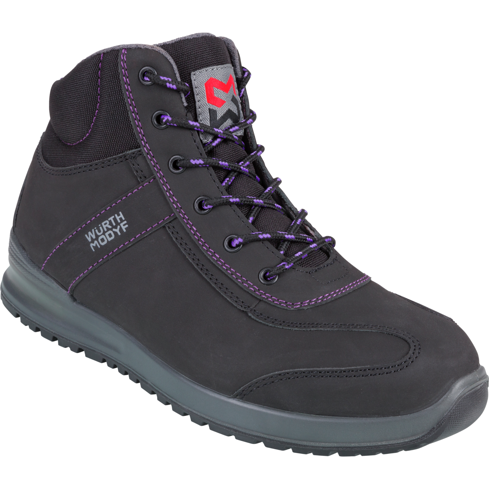 Chaussures de sécurité montantes femme Carina S3 Würth MODYF noires/violettes